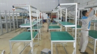 installation of working tables for factories