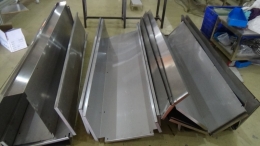 press and brake machining on steel