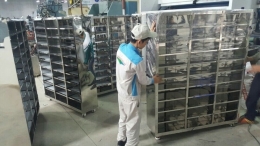 stainless steel clean room shoe cabinet